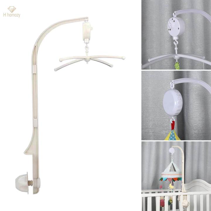 Cot Mobile Rotatable Baby Mobile Hanger Bed Bell Bracket Hanging Arm Bracket Baby Crib Mobile Arm