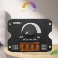 ARELENE LED Light Adjuster DC 12-24V 30A/No Strobe with Knob Switch LED Light Bar Brightness Adjuster Dimmer. 