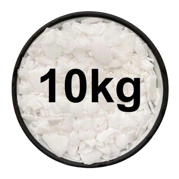 Soap making Caustic soda sodium hydroxide flakes potassium hydroxide soda ash lye packet as a detergent floor cleaner and drain cleaner – 10kg