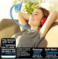 Flexible long arm lazy neck phone holder for cell phone. 