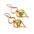 18K Gold Plated Sterling Silver Earrings. 