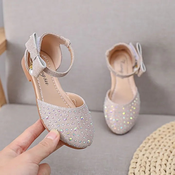 Women's%20Shoes2023Spring%20and%20Summer%20New%20Princess%20Shoes%20Girls'%20Sandals%20Middle%20and%20Big%20Children's%20Closed%20Toe%20Fashion%20Children's%20Crystal%20Shoes%20Soft%20Bottom%20-%20Image%203