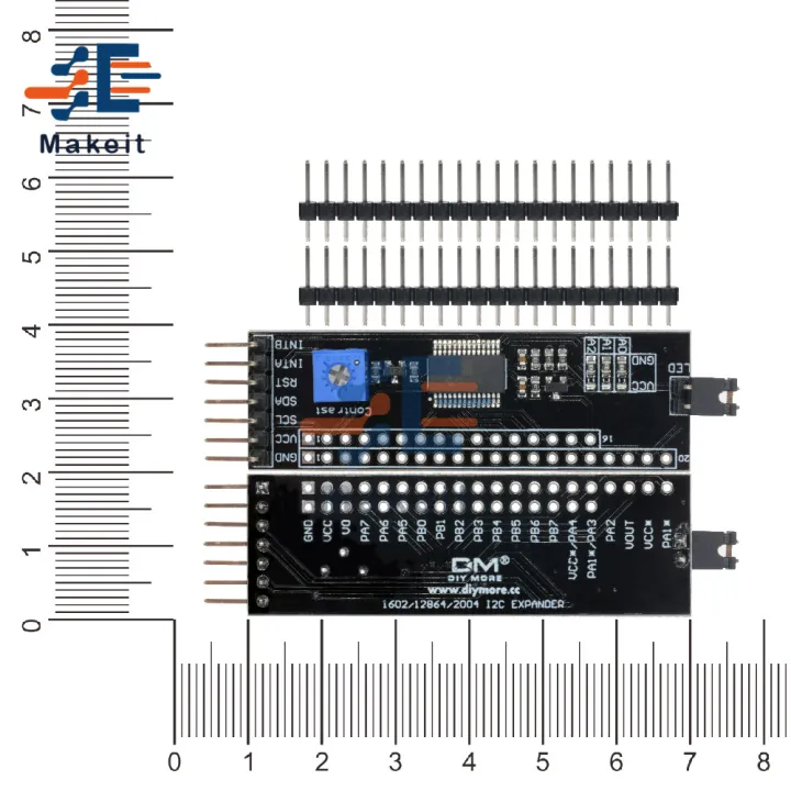 5v%201602/2004/12864%20Lcd%20Driver%20Module%20I2c%20Ii%20Serial%20Interface%20Adapter%20Board%20Adjustable%20Mcp23017%20Expander%20Module%20For%20Arduino%20-%20Image%206