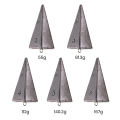 Fishing Lead Sinker Saltwater Fishing Weights Triangular Pyramid Sinker Lead Weights for Surf Fishing Underwater Positioning Gear 2/3/4/5/6oz Options Surf Fishing Sinker. 