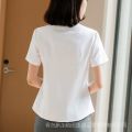 Shirt Business Summer Shirt Work Clothes Formal Wear Slim Fit Shirt Work Clothes White Short Sleeve Professional Student Female OL Half Sleeve. 