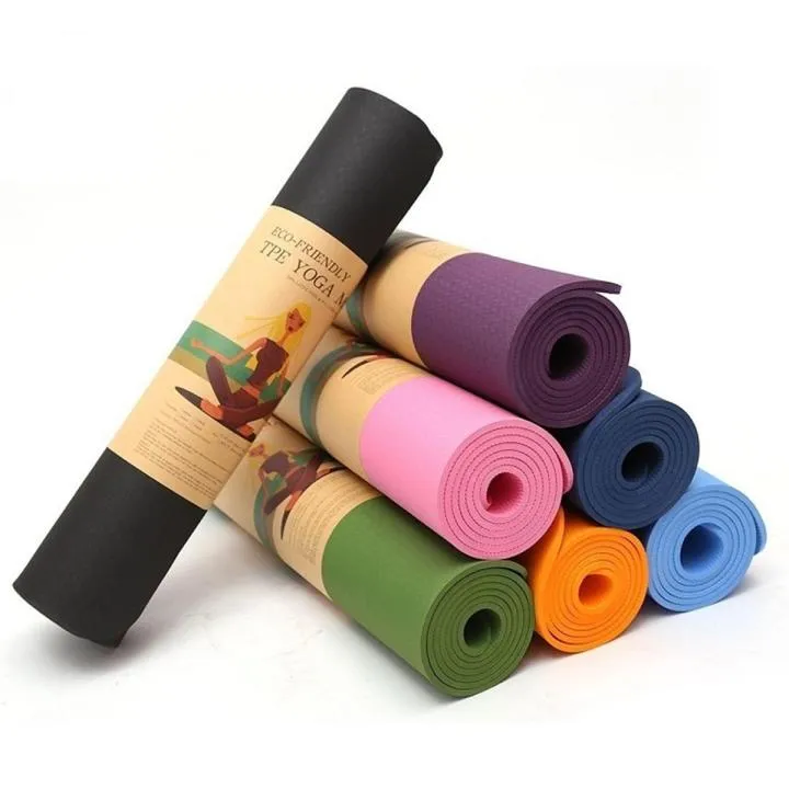 Foldable Thick Yoga Mat for Women, Non Slip Exercise Mat for Home Gym, Travel Yoga Set With Stretch Strap for Yoga Pilates and Fitness, Yoga Mat For Exercise : Home Workout Mats for Women, Men & Kids, Anti Slip Gym Mats, Mat for Meditation, Pilates & Gym