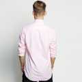 Stripes & Checks Baby Pink Washed Oxford Shirt - Regular Fit. 