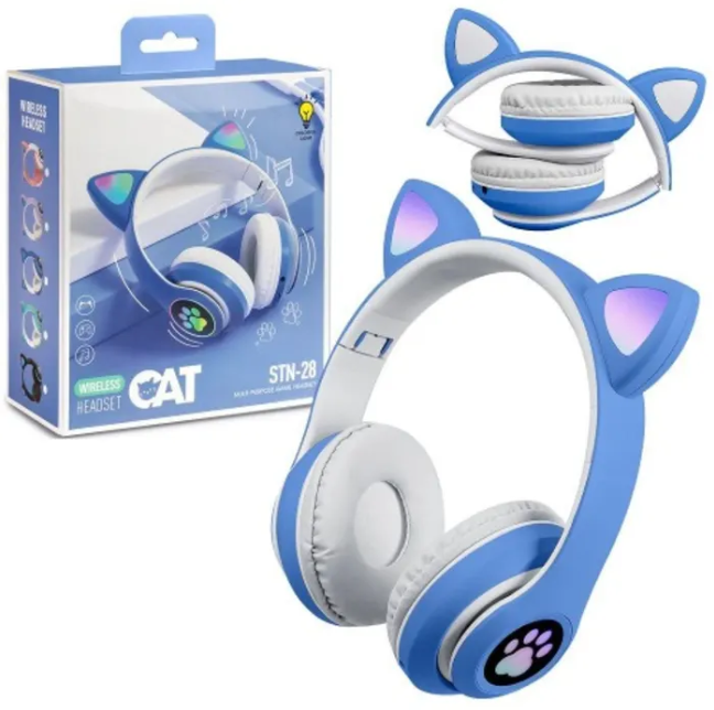 Led Cat Ear Wireless Headphone - Stn-28 | Daraz.lk