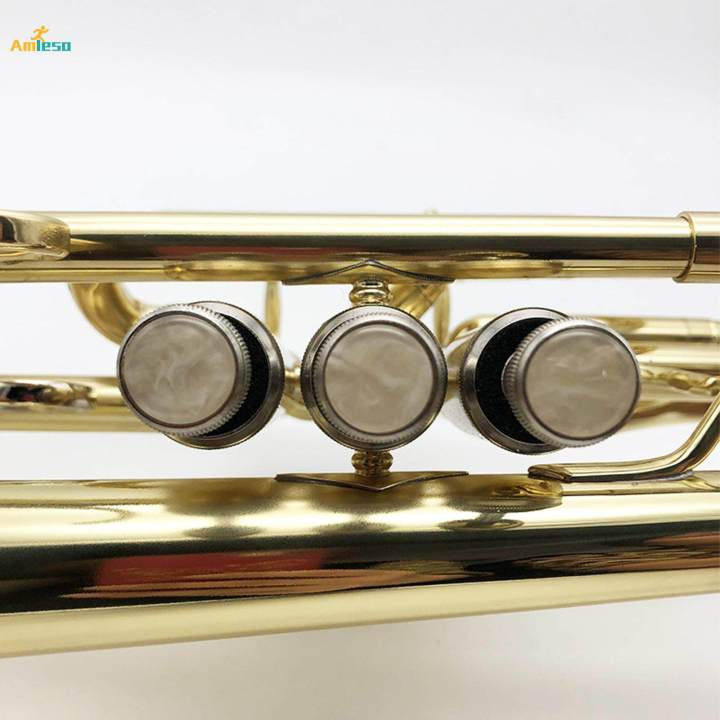 3x Trumpet Caps Shell Easy Install Repairing Trumpet Finger Buttons