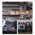 TEUCER 8pcs Graphics Memory Heat Sink Pure Copper Heat Sink For Motherboard Graphics Card Sound Card Chip Small Heatsink. 