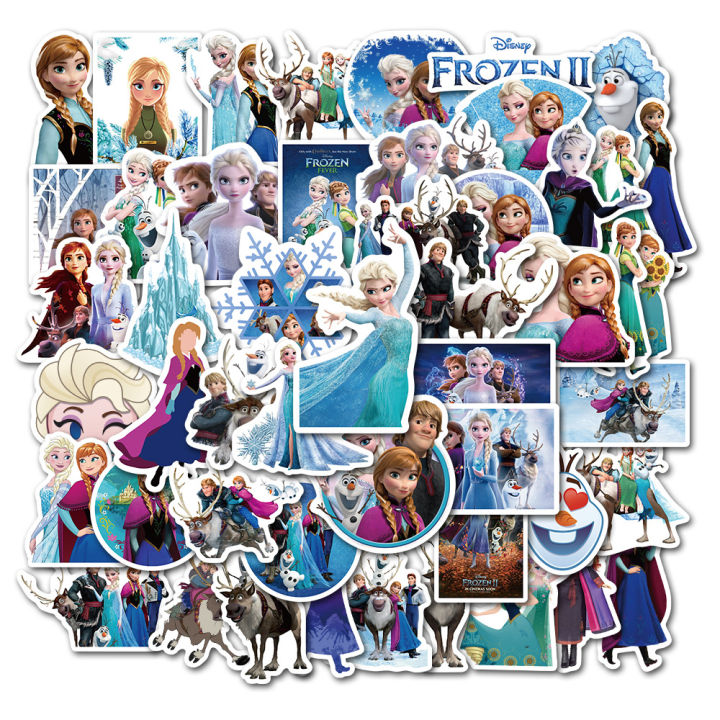 Frozen Sticker Notebook 【Hottest Trends】Disney Cartoon Frozen Anna Elsa waterproof sticker ...