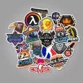 20/40pcs Games Stickers Gaming Logo Stickers for Laptop Scrapbook Journal Kids Girls Boys Stickers. 