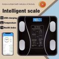 Healthcare Digital Bluetooth Weighing Scale bluc Smart Body BMI Analyzer Wireless Body Composition Scale with App support. 