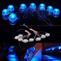 12V Colorful LED Under Car Flashing Light Kit chassis Lights Truck Underglow Lighting Round Lamp Set 8PCS/Set. 