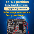 QK-72339D Adapter Board Upgraded Version Solves 4K LCD Screen Partition Problem Issue for 4K LCD TV Modification. 