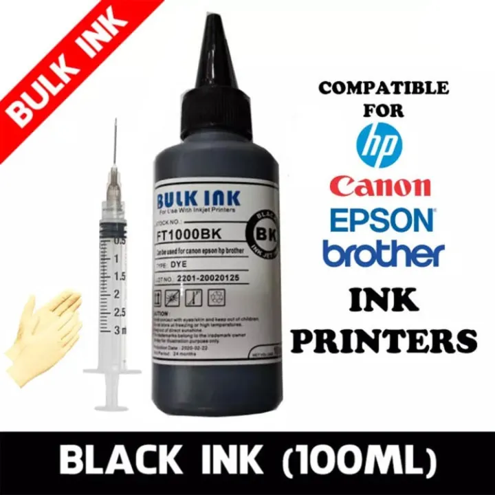 Universal%20Refill%20Ink%20Black%20100ml%20Bottle%20printer%20Ink%20With%20Syringe%20And%20Hand%20gloves%20-%20Image%202