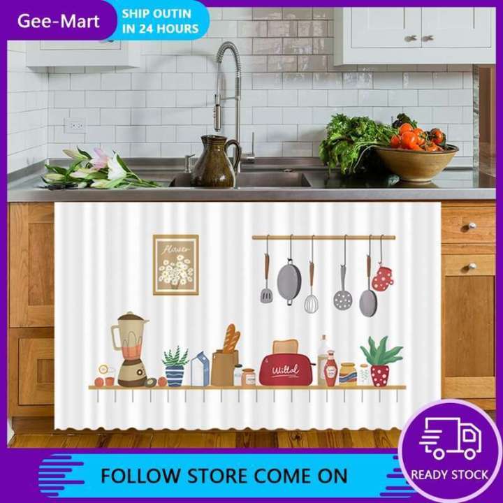 Curtains For Windows Langsir Dapur Kitchen Cabinet Curtain 窗帘布 窗帘