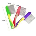 Plastic Lice Flea Hair Cleaner Comb Stainless Steel Hair Grooming. 