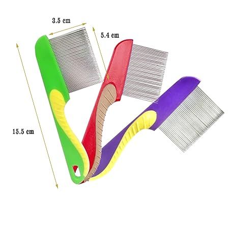 Plastic%20Lice%20Flea%20Hair%20Cleaner%20Comb%20Stainless%20Steel%20Hair%20Grooming%20-%20Image%202