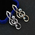 Fashion Crystal Broochs Rhinestone Music Note Brooch Pin Trendy Imitation Pearls Broochs Women's Wedding Pin Gift Party. 