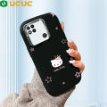 UCUC for Redmi 9C Redmi 10A Back Cover Hello Kitey Luxury Plating Lens Soft Candy Phone Case. 