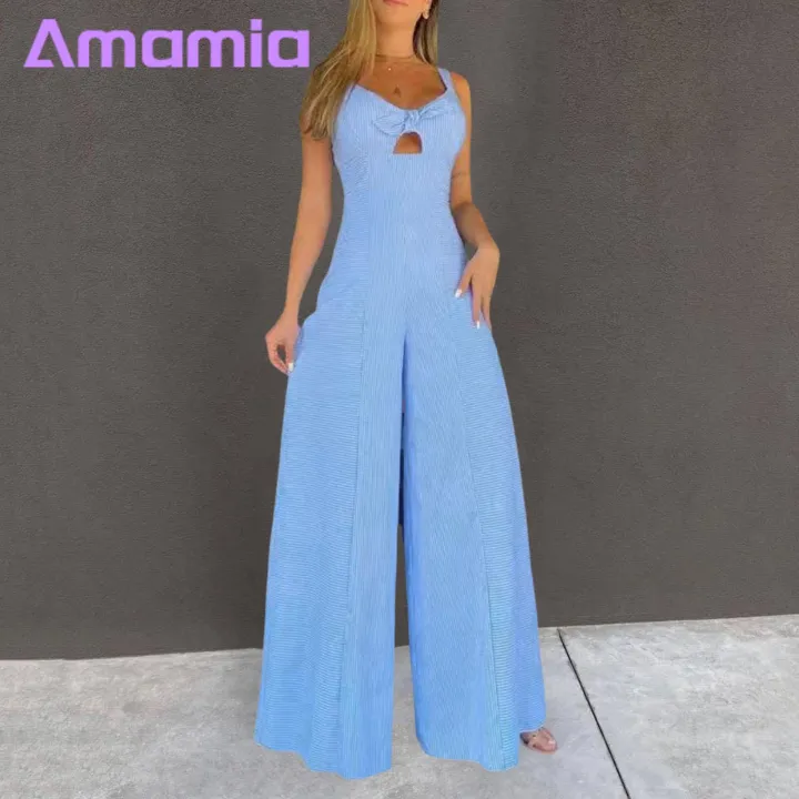 Women%20Jumpsuit%20Chest%20Cutout%20Straps%20Wide%20Har%20Hollow%20Backless%20Jumpsuit%20-%20Image%202