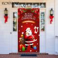 Reusable Christmas Curtain Festive Christmas Curtain Reusable Easy to Hang Door Cover for Home Decoration Photography Christmas Door. 