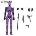 3d Printed Robot Model Transforming Robot Action Figure with Weapon Movable Joints Desktop Decoration 3d Printed Multi-jointed Robot Model. 