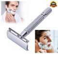Platinum Bladed Double Edge Razor Kit for Zero Irritation - Stainless Steel Safety Razor Kit for Comfortable Wet Shaving HL-948. 