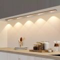 【Buy 1 Get Free Gift Warmtaste 60/80CM Led Motion Sensor Under Cabinet Light USB Rechargeable Magnetic Ultra Thin Kitchen Lamp 3-Color Dimming Cat Eye Light Strip for Room Wardrobe Wall. 