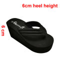 【WEJA】Fnova 8cm Thick Sole Wedges Soft Rubber Flip Flops for Women Summer Clip Toe Chunky Platform Sandals Woman Non Slip Slippers Outdoor Slides 2024. 
