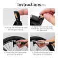 Rockbros 120Psi Alloy Bicycle Pumps Presta Schrader Av Fv Road Bike Cycling High Presure Air Pump Tire Ball Inflator Pressure Gauge : A320. 