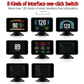 P16 Head up Display OBD Smart HUD Auto Digital Meter OBD2 Port Warning Windshield Alarm System. 