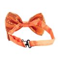 Sequined bow tie for children beaded bow for men and women stage performance luminous bow tie custom solid color spot wholesale. 