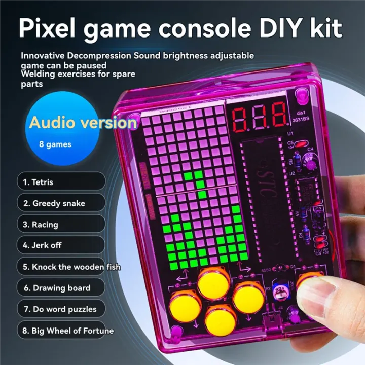 DIY%20Pixel%20Game%20Kit%20Mini%20Pixel%20Game%20Console%20with%20Voice%20Electronics%20DIY%20Soldering%20Project%20Practice%20Solder%20Learning%20Set%20A%20-%20Image%206