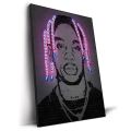 wall art Abstract Neon Design Rapper Star Posters 2Pac Hip Hop Singers Wall Art Pictures Graffiti Canvas Painting Home Room Bar Decor. 