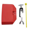 ABS Plastic Cowbell Quick Release Mount w/ Drum Stick Baby Kit Balck / Red. 