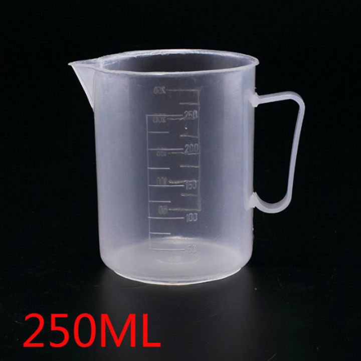 【ZOSR】Clear Plastic Graduated Measuring Cup for Baking Beaker Liquid Measure JugCup