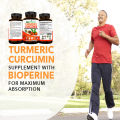 Organic Turmeric Curcumin Supplement 1500mg, Joint Support - Antioxidant (Turmeric Extract) Improves Joint Comfort Flexibility. 