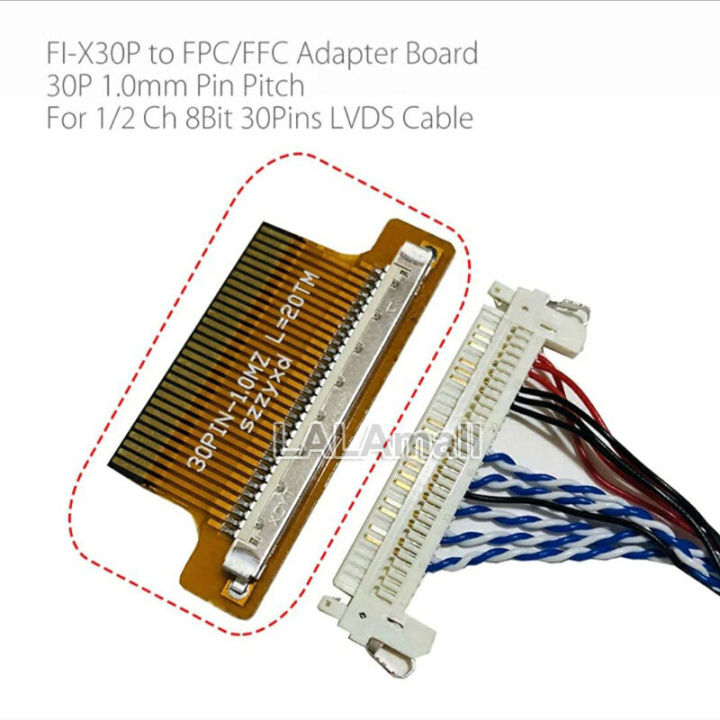 【FOOT SOFA】1pc LVDS Adaptor Interface 30pin Converter Board FI-X30P to 30P FPC/FFC Adapter Board 1mm Pitch for 1ch 2ch 8bit 30pins LVDS Cable