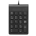 Mini USB Wired Numeric Keypad Numpad 18 Keys Digital Keyboard for Accounting Teller Laptop Windows Android Notebook Tablets PC (Black). 