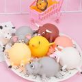 【chick】 Soft Rubber Inflatable Chicken Hippo Balloon Animal Stress Squeeze Prank Gift. 