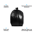 100 Pcs Big Capacity Trash Bag Heavy Duty Thickened Commercial Waste Trash Garbage Bag Black - Size Extra Large 30 x 42 inch. 