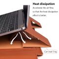 New Laptop Bag Stand Case PU Leather Professional Ultrabook Sleeve Shockproof Cover For 11 13 15 HP Dell Lenovo Huawei Xiaomi. 