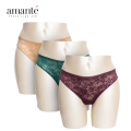 Amante Lace Thong Panty Pack (3 Pcs). 