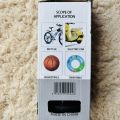Mini Portable Bike, Bicycle Tire Hand Foot Activated Floor Pump(Black) with Presta Schrader Dunlop Valves Extra Valve and Gas Needle. 