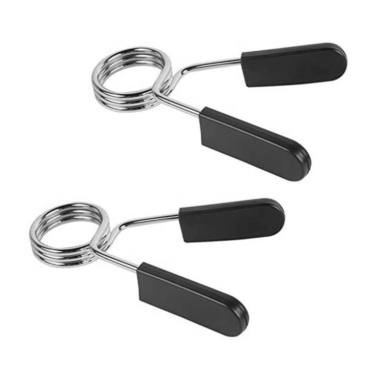 Weighted Spring Clips (VDZI) 2 Pcs Standard 1.1 Inch/28mm Barbell Bar Clamps Spring Collar ...