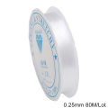0.25-0.8mm Flat Wheel Fishing Line Clear Non-elastic Crystal Wire Beading Cord DIY Jewelry Making. 
