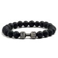 Classic Natural Stone Beaded Bracelet gym Fitness Dumbbell Energy Men Bracelets Bangles Barbell Wristband Women Jewelry Pulseira. 