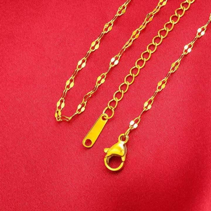 Philippines%20Ready%20Stock%20Pure%20Ang%2018k%20Saudi%20Gold%20Pawnable%20Necklace%20for%20Women%201.1mm%20Lip%20Fine%20Chain%20Genuine%20Gold%20Chain%20Jewelry%2018%20Inches%20-%20Image%205